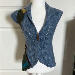 RARE EUC Rosie Neira from Anthropologie Blue Bird Sweater - XS